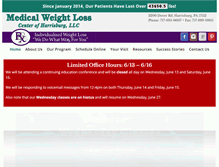 Tablet Screenshot of harrisburgmedicalweightloss.com